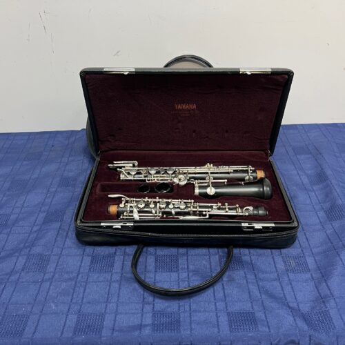 Used Yamaha YOB-411 Grenadilla Wood Intermediate Oboe with Case Just Serviced Made in Japan
