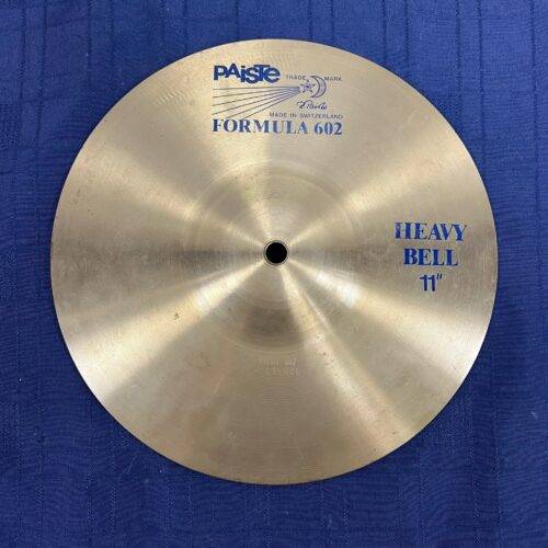 Vintage Paiste Formula 602 11" Heavy Bell Cymbal 1448 grams Made in Switzerland