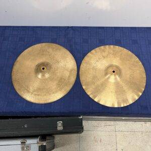 Vintage Paiste 2002 Sound Edge 14" Hi Hat Cymbal Pair Black Label