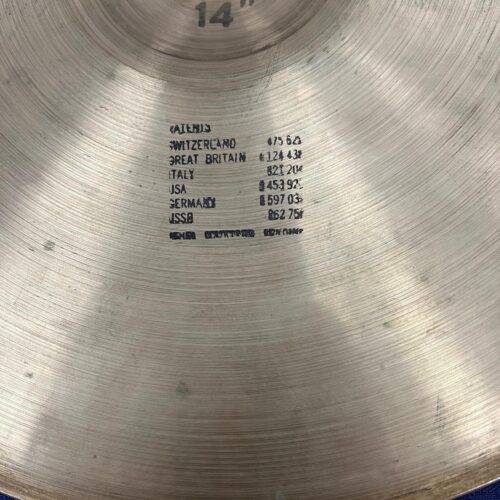 Vintage Paiste 2002 Sound Edge 14" Hi Hat Cymbal Pair Black Label - Image 8