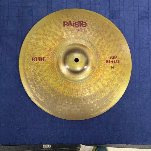 Vintage Paiste 3000 Rude Hi Hat Cymbal Pair Made in Switzerland - Image 2