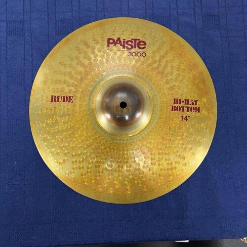 Vintage Paiste 3000 Rude Hi Hat Cymbal Pair Made in Switzerland - Image 11