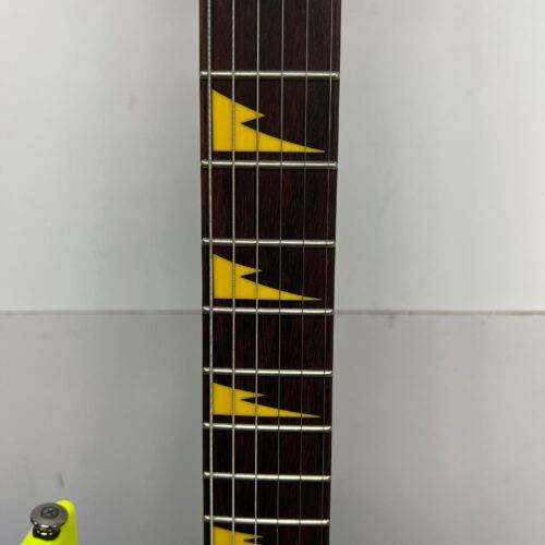 Used Ibanez RG1XXV RG 25th Anniversary Natural Solid Body Electric Guitar with Gig Bag Fluorescent Yellow - Image 6