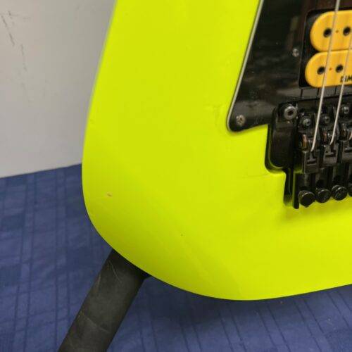 Used Ibanez RG1XXV RG 25th Anniversary Natural Solid Body Electric Guitar with Gig Bag Fluorescent Yellow - Image 13