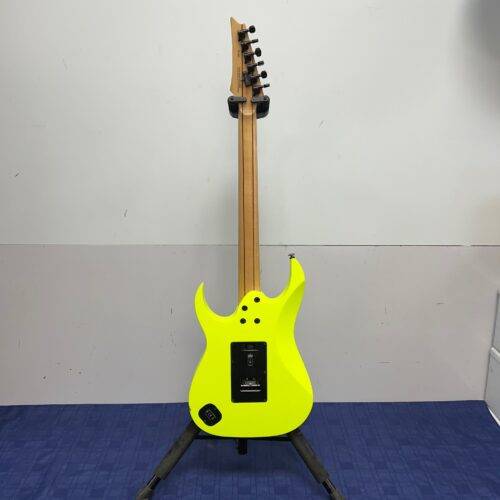 Used Ibanez RG1XXV RG 25th Anniversary Natural Solid Body Electric Guitar with Gig Bag Fluorescent Yellow - Image 14