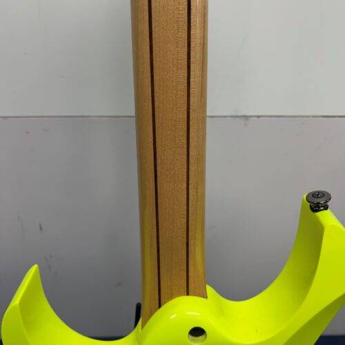 Used Ibanez RG1XXV RG 25th Anniversary Natural Solid Body Electric Guitar with Gig Bag Fluorescent Yellow - Image 19