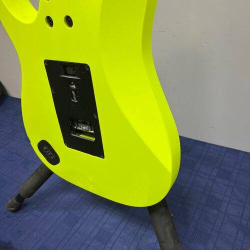 Used Ibanez RG1XXV RG 25th Anniversary Natural Solid Body Electric Guitar with Gig Bag Fluorescent Yellow - Image 24