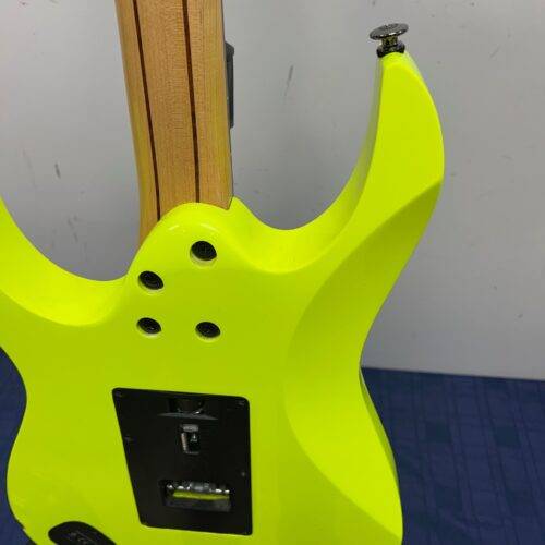 Used Ibanez RG1XXV RG 25th Anniversary Natural Solid Body Electric Guitar with Gig Bag Fluorescent Yellow - Image 25