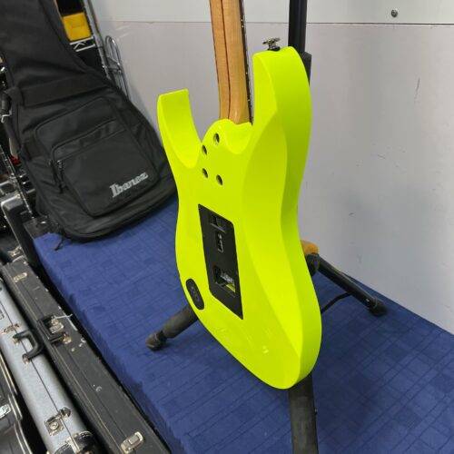 Used Ibanez RG1XXV RG 25th Anniversary Natural Solid Body Electric Guitar with Gig Bag Fluorescent Yellow - Image 27