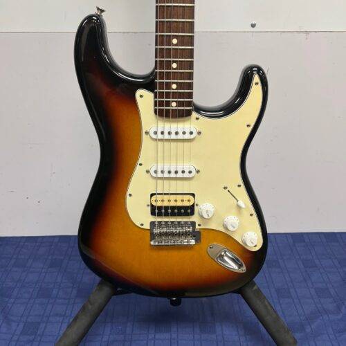 Used Fender Strat Stratocaster HSS Electric Guitar Made in Mexico 2008 Sunburst - Image 6