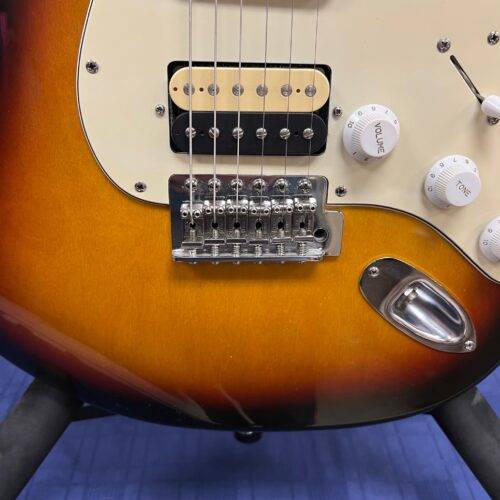 Used Fender Strat Stratocaster HSS Electric Guitar Made in Mexico 2008 Sunburst - Image 8