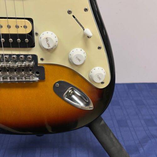 Used Fender Strat Stratocaster HSS Electric Guitar Made in Mexico 2008 Sunburst - Image 9