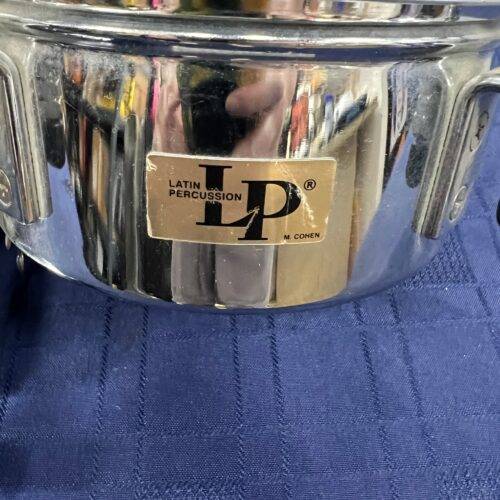 Used Latin Percussion LP M. Cohen Mini Timbale Set 6/8-inch Timbales Chrome Drum Drums - Image 4