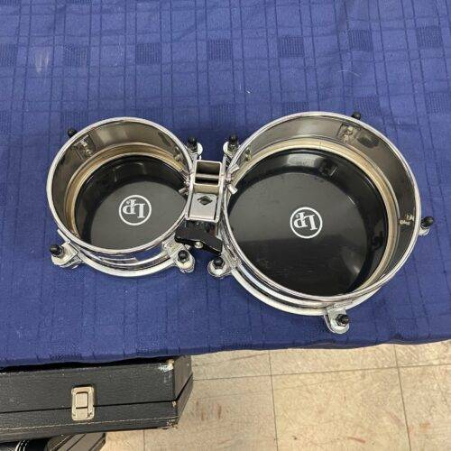 Used Latin Percussion LP M. Cohen Mini Timbale Set 6/8-inch Timbales Chrome Drum Drums - Image 8