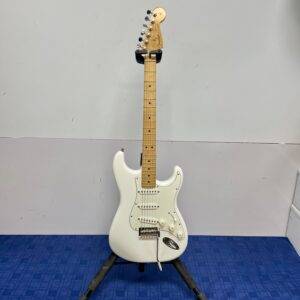 Used Fender Strat Stratocaster Electric Guitar Made in Mexico 2021 75th Anniversary Polar White
