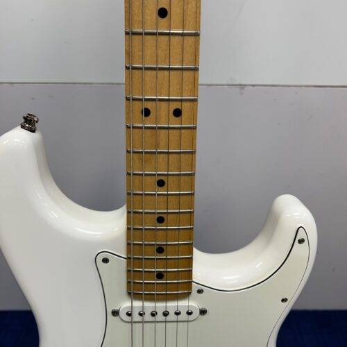 Used Fender Strat Stratocaster Electric Guitar Made in Mexico 2021 75th Anniversary Polar White - Image 6