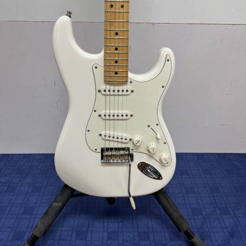 Used Fender Strat Stratocaster Electric Guitar Made in Mexico 2021 75th Anniversary Polar White - Image 7