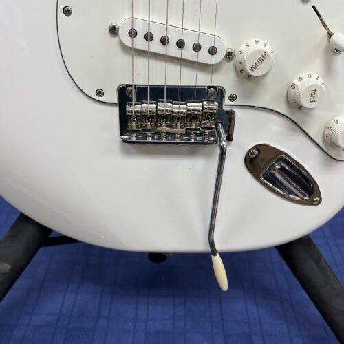 Used Fender Strat Stratocaster Electric Guitar Made in Mexico 2021 75th Anniversary Polar White - Image 9