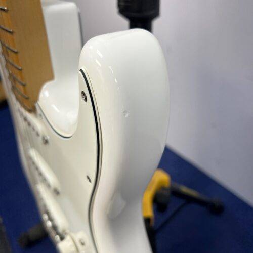 Used Fender Strat Stratocaster Electric Guitar Made in Mexico 2021 75th Anniversary Polar White - Image 13