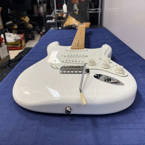 Used Fender Strat Stratocaster Electric Guitar Made in Mexico 2021 75th Anniversary Polar White - Image 25