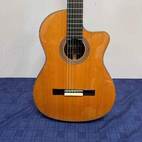 Used Cordoba Fusion Series Orchestra CE Natural Acoustic Electric Classical Nylon String Guitar with Hardshell Case - Image 7