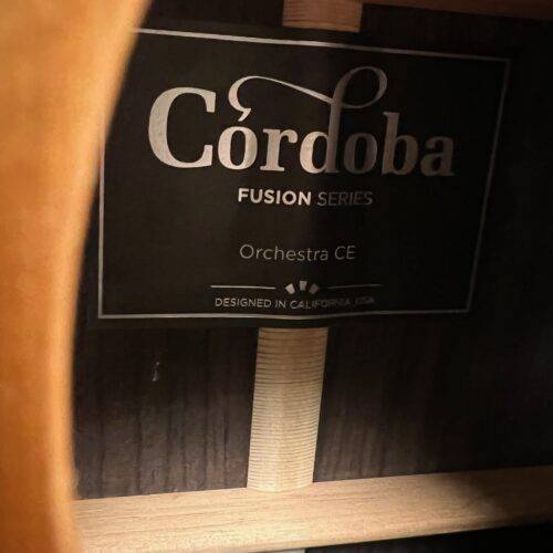 Used Cordoba Fusion Series Orchestra CE Natural Acoustic Electric Classical Nylon String Guitar with Hardshell Case - Image 13