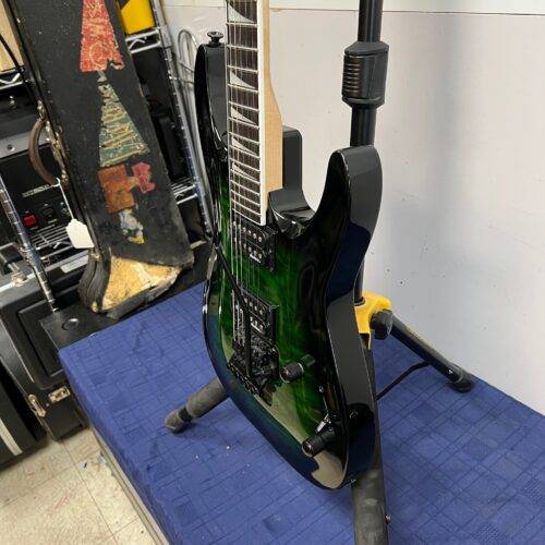 Used Jackson JS Series Dinky Arch Top JS32Q DKA Electric Guitar Transparent Green Burst - Image 9