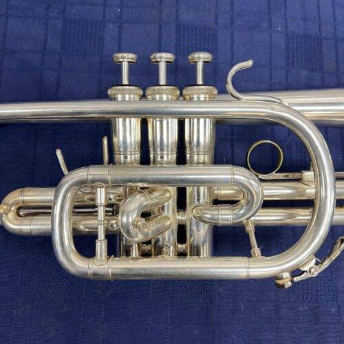 Used Andreas Eastman Silver Bb Cornet with Gard Gig Bag Just Serviced - Image 4