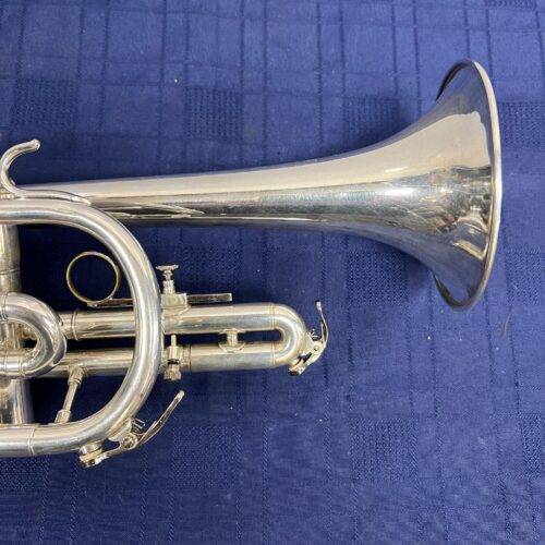 Used Andreas Eastman Silver Bb Cornet with Gard Gig Bag Just Serviced - Image 5