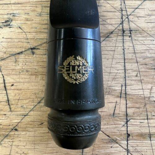 Vintage Selmer Paris Scroll E Facing Hard Rubber Soprano Sax Saxophone Mouthpiece - Image 2