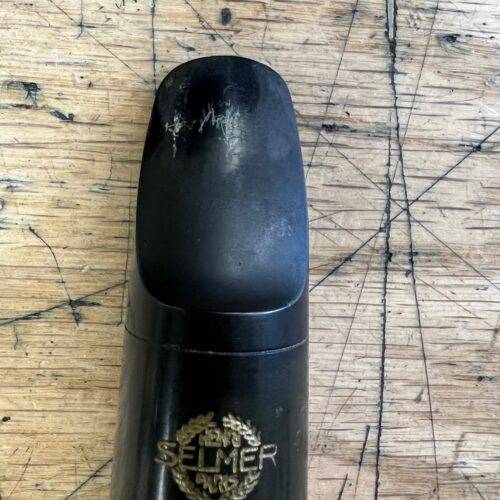 Vintage Selmer Paris Scroll E Facing Hard Rubber Soprano Sax Saxophone Mouthpiece - Image 3