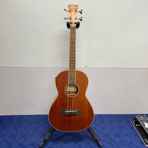 Used Ibanez PNB14E-OPN Acoustic Electric Bass Guitar Open Pore Natural