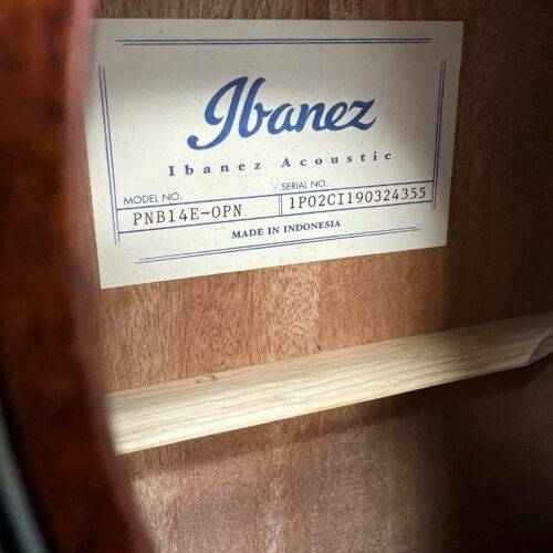 Used Ibanez PNB14E-OPN Acoustic Electric Bass Guitar Open Pore Natural - Image 21