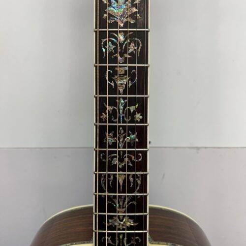 Used Grote Grand Concert 12-Fret Acoustic Electric Guitar Fishman Electronics Solid Cedar Top Rosewood Back and Sides Inlays - Image 5