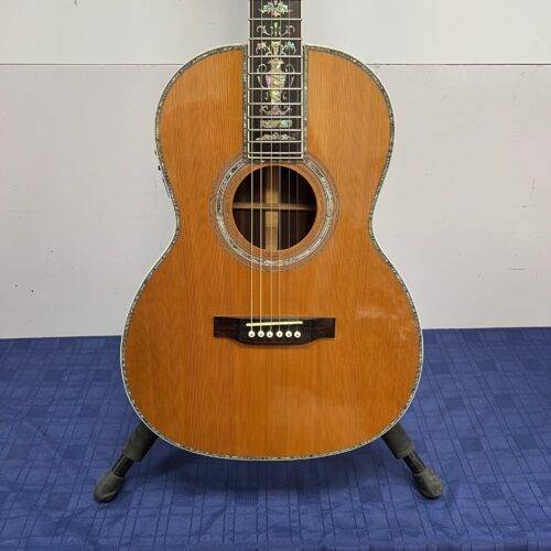 Used Grote Grand Concert 12-Fret Acoustic Electric Guitar Fishman Electronics Solid Cedar Top Rosewood Back and Sides Inlays - Image 7