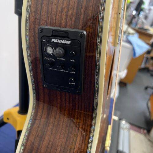 Used Grote Grand Concert 12-Fret Acoustic Electric Guitar Fishman Electronics Solid Cedar Top Rosewood Back and Sides Inlays - Image 13