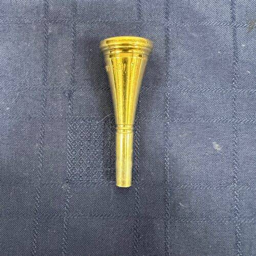 Used Bach 7 Gold Plated French Horn Mouthpiece - Image 2