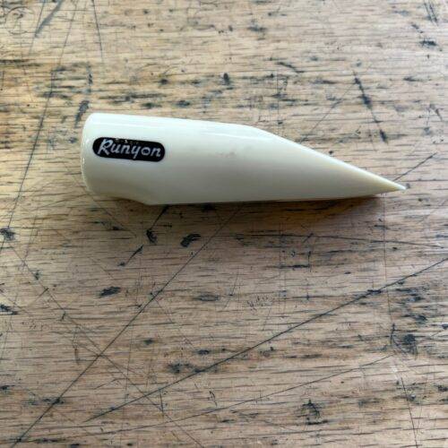 Vintage Runyon Ivory Plastic Size 4 Alto Sax Saxophone Mouthpiece with Cap and Ligature - Image 4