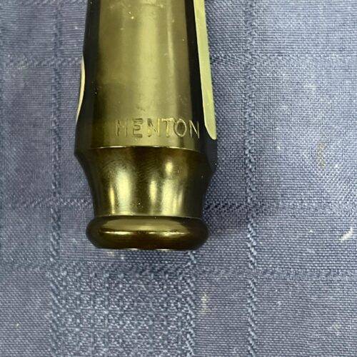 Vintage Henton Ebonite with Brass Table Alto Sax Saxophone mouthpiece - Image 7