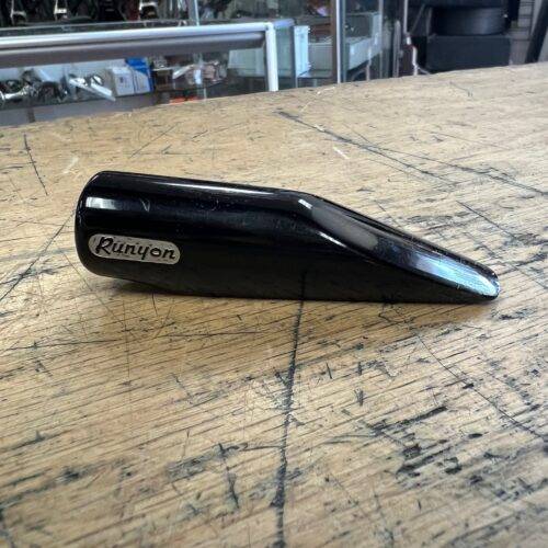 Vintage Runyon Black Plastic Size 4 Alto Sax Saxophone Mouthpiece with Ligature and Original Box - Image 3