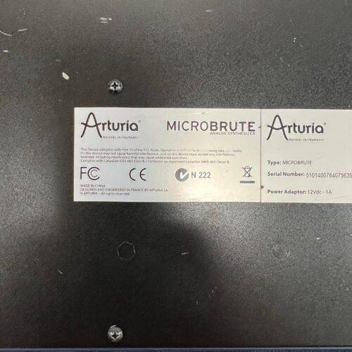 Used Arturia Micro Brute Analog Synth Synthesizer Keyboard - Image 12