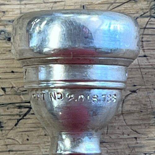 Used J. Parduba & Son New York Double Cup 5 1/2 Star Bb Trumpet Mouthpiece Patent No. 2.018.738 - Image 4