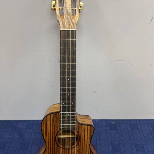 Used Lanikai SZW-CCA Acoustic Electric Concert Zebrawood Uke Ukulele - Image 4
