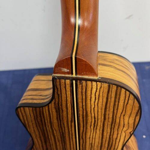Used Lanikai SZW-CCA Acoustic Electric Concert Zebrawood Uke Ukulele - Image 13