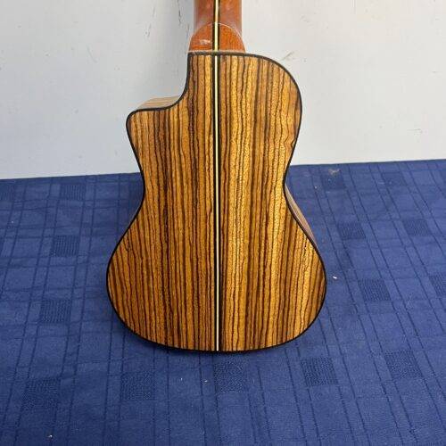 Used Lanikai SZW-CCA Acoustic Electric Concert Zebrawood Uke Ukulele - Image 14