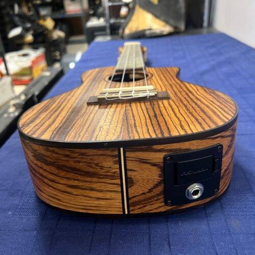 Used Lanikai SZW-CCA Acoustic Electric Concert Zebrawood Uke Ukulele - Image 15