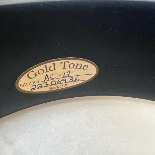 Used Gold Tone AC-12 12-inch Acoustic Composite 5-string Open-back Banjo with Gig Bag - Image 18