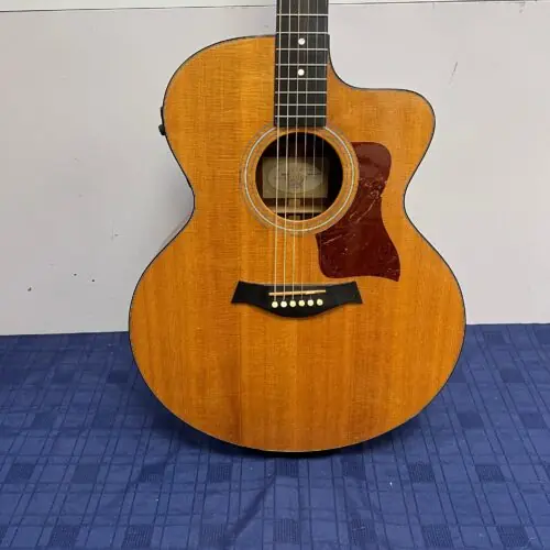 Used Taylor 315-CE Jumbo Acoustic Electric Guitar with Hard Case Made in the USA 2002 - Image 7