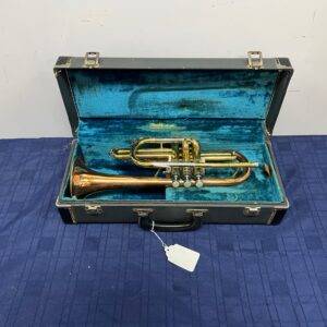 Vintage Conn Director Bb Cornet with Case Copper Coprion Bell 1956 Just Serviced