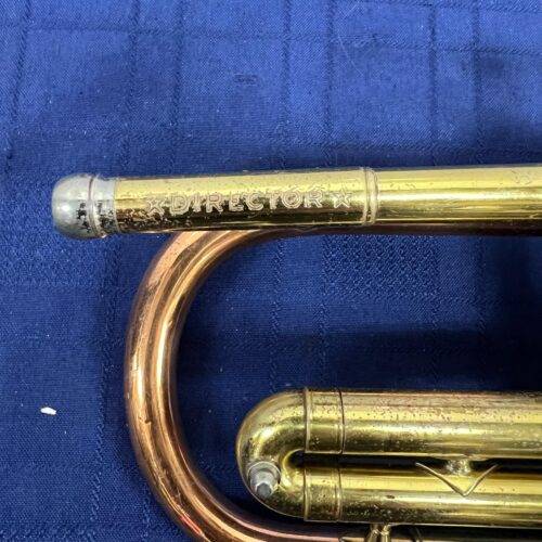 Vintage Conn Director Bb Cornet with Case Copper Coprion Bell 1956 Just Serviced - Image 4